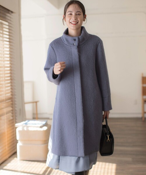 組曲（KUMIKYOKU） コート アウター スタンドカラーシャギーコート