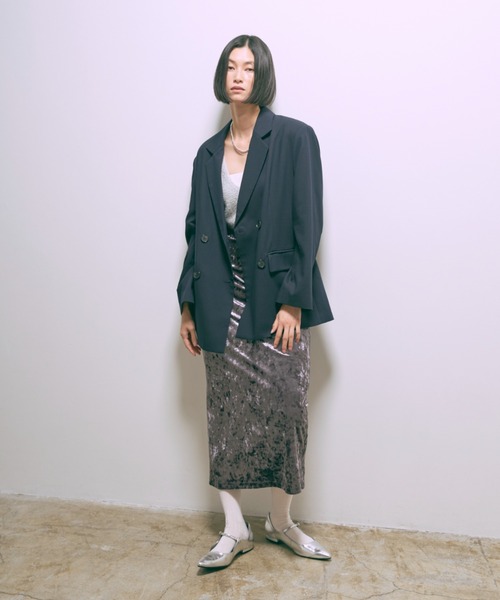 スカート Ronherman Silk Velour Skirt セール】velour I line maxi skirt（スカート）｜Katrin TOKYO