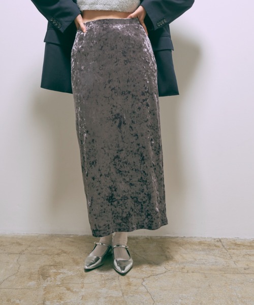 EN NEUME スカート Velour I-Line Skirt : ZOZOTOWN Yahoo!店 - 通販