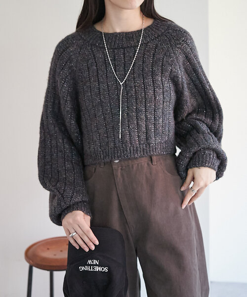 mystic ニット MIXバックシャンニット レディース : ZOZOTOWN Yahoo!店 