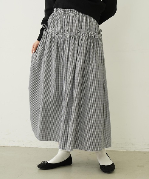 MILKFED. スカート GINGHAM CHECK VOLUME SKIRT : ZOZOTOWN