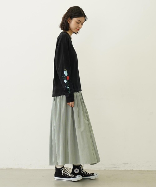 MILKFED. スカート GINGHAM CHECK VOLUME SKIRT : ZOZOTOWN