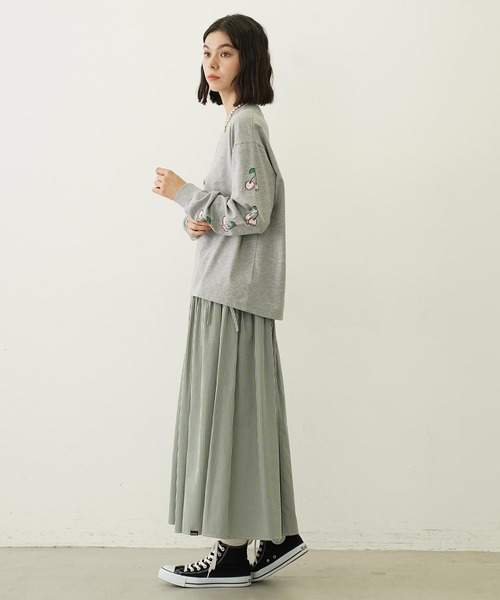 MILKFED. スカート GINGHAM CHECK VOLUME SKIRT : ZOZOTOWN