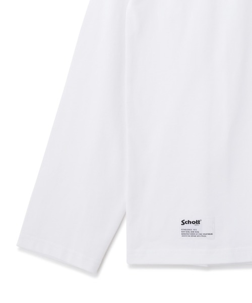 う*子様 【完売】neith.Rose Studs T-shirt White Schott N.Y.C（ショット） tシャツ Schott/ショット/DEER STUDS LS T