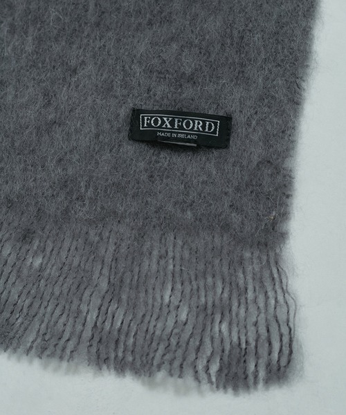 新品タグ付　FOXFORD モヘアマフラー　グレー FOXFORD（フォックスフォード）の「FOXFORD/モヘアウールストール
