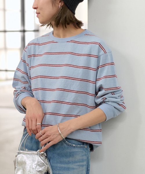 FRAMeWORK tシャツ マルチボーダーロンT レディース : ZOZOTOWN