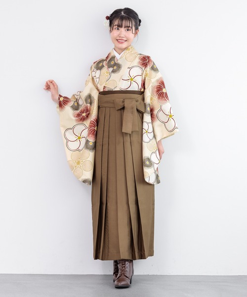 SOUBIEN（創美苑） 着物 卒業式 卒園式 floroハイジュニア袴4点セット