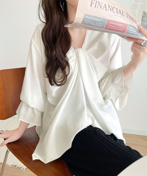 classicalelf ブラウス シャツ 大人可愛い。前後2wayツイスト
