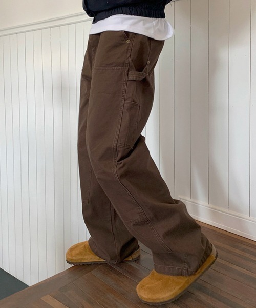 NOWLE（ノウル） チノパン 「NOWLE」ワイドシルエット リベット ワーク