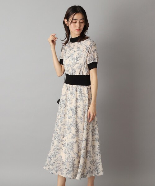 DRESSTERIOR ドレステリア フラワープリントシアーワンピース 36 DRESSTERIOR ドレステリア フラワープリントシアーワンピース 36