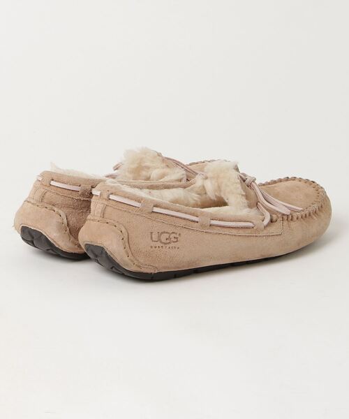 「UGG」 モカシンシューズ 24cm ベージュ レディース_画像2