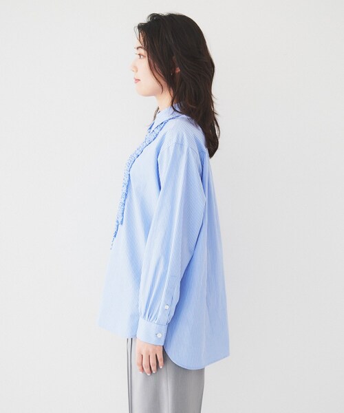 UNTITLED ブラウス シャツ 「コットン100/前開きボタン