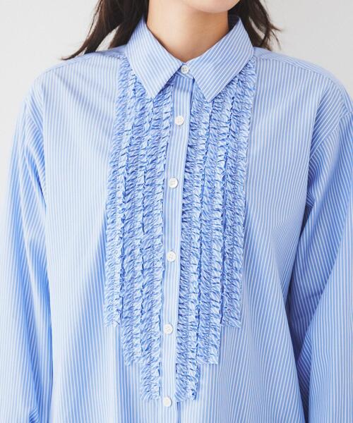 UNTITLED ブラウス シャツ 「コットン100/前開きボタン
