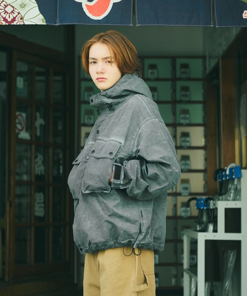 WETTEMPT ガーメントダイナイロンマウンテンパーカー Sサイズ WETTEMPT マウンテンパーカー ウインドブレーカー GARMENT DYED