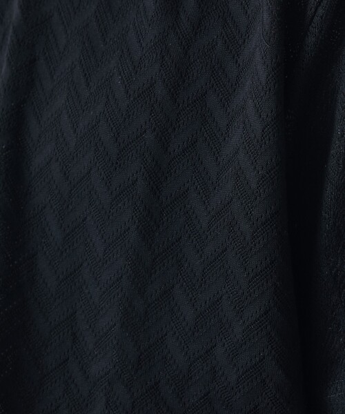 5351 POUR LES HOMMES tシャツ パッチワーク PUレザー Vネック 半袖 T