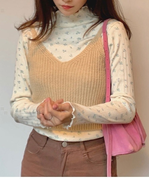 Reurie'（レウリィ） キャミソール ニットビスチェ／knit bustier