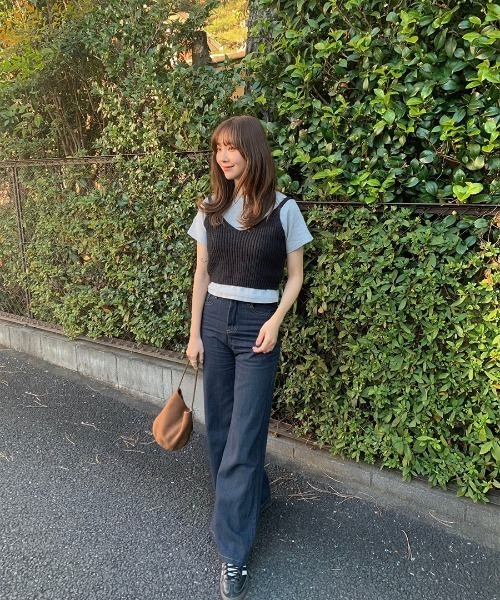 Reurie'（レウリィ） キャミソール ニットビスチェ／knit bustier