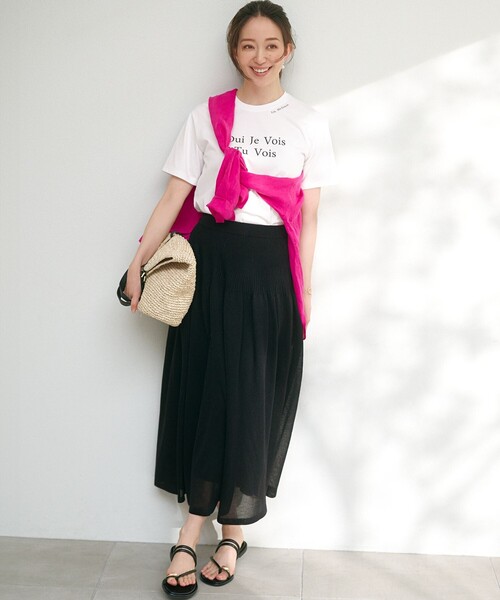 23区 - レディース Tシャツ ホワイト 23区 セール】 【23区/LIFE】PHOTO Tシャツ （カットソー）｜23区