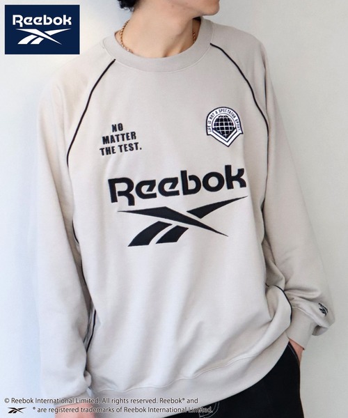 【90年代、オーバーサイズらラグラン】Reebokセンター刺繍ロゴスウェット. Reebok トレーナー スウェット 「Reebok/リーボック」裏毛