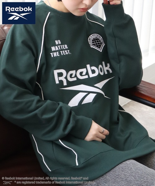 【90年代、オーバーサイズらラグラン】Reebokセンター刺繍ロゴスウェット. Reebok トレーナー スウェット 「Reebok/リーボック」裏毛