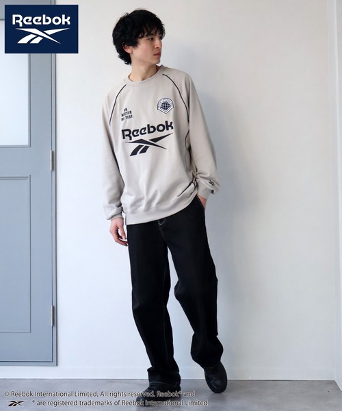 トレーナー スウェット 「REEBOK」 ラグラン パイピング 裏毛 プルオーバー スウェット / ゲーム トレーナー レディース メンズ Reebok トレーナー スウェット 「Reebok/リーボック」裏毛