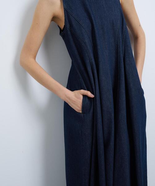 46733　LANVIN　ノースリーブワンピース 46733 LANVIN ノースリーブワンピース - メルカリ
