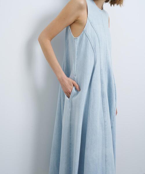 LANVINノースリーブワンピース　レディース 夏服 デニムノースリーブワンピース|LANVIN en Bleu | LANVIN en Bleu