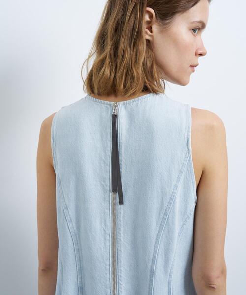 LANVINスポーツ　ノースリーブワンピース LANVIN SPORT ランバン スポール レディース 異素材ハイブリット