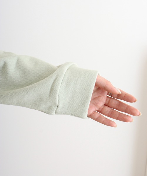 Emago カーディガン EMAGO 糸巻きロゴ刺繍カーデ レディース