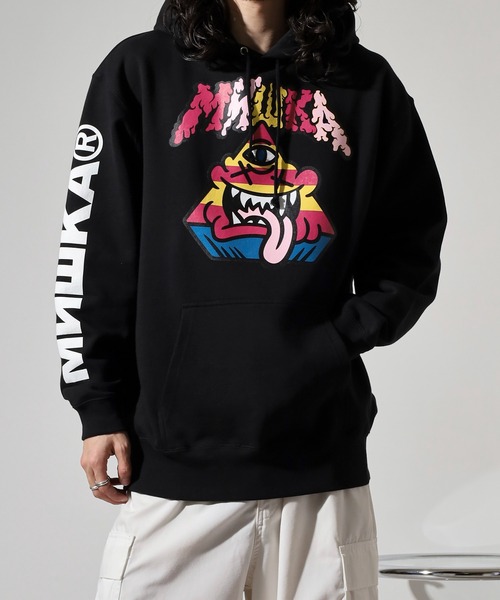 MISHKA パーカー HOOD SWEAT ミシカ スウェット プリント