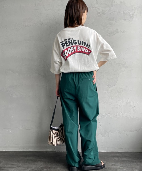 CHUMS Tシャツ レディース M ハーフパンツM セット売り 新品未使用 CHUMS tシャツ 「WEB限定」「CHUMS/チャムス」 I'M A BOOBY BIRD
