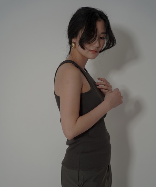 KINO THE KEI タンクトップ ノースリーブ アメスリ カップ付き