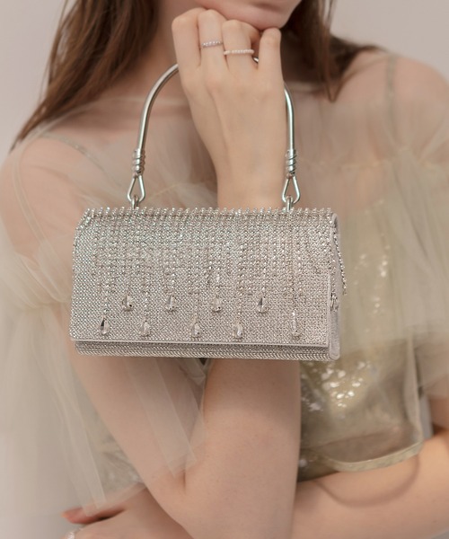 ビジュー ハンドバッグ 結婚式 全2色 パーティーバッグ 韓国 パーティーバッグ ビジュー ハンドバッグ 結婚式 全2色 韓国