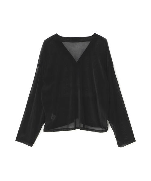 【DankeSchon】MESH VELOR CARDIGAN 2色展開 ブラック グレー DANKE SCHON カーディガン DankeSchon/ダンケシェーン/MESH