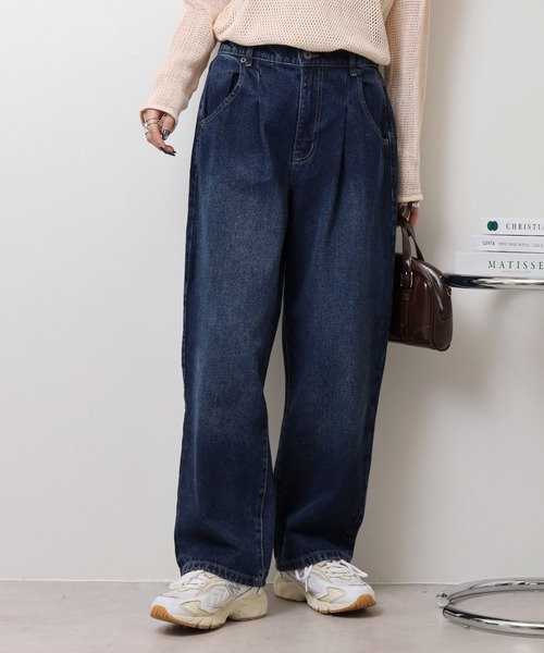 FEPL正規品★22AW★全2色★Gener ワンタックワイドデニムパンツ 68086347b_b_06_500.jpg