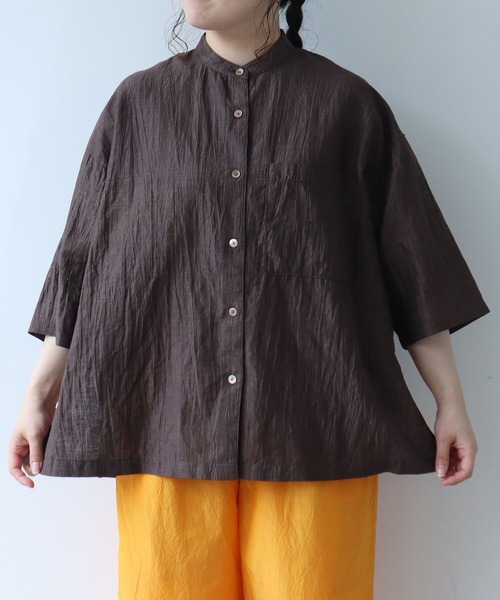 yuni ブラウス シャツ バックスリットブラウス レディース