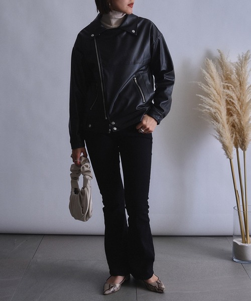 「MAISON BREEZE」 ブルゾン FREE ブラック レディース_画像2