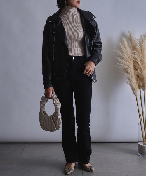 「MAISON BREEZE」 ブルゾン FREE ブラック レディース_画像6