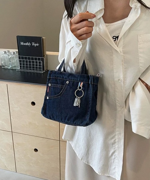 PORTER デニム ショルダーバッグ⁄サコッシュ pumpkin port ショルダーバッグ バッグ デニム素材 ミニ