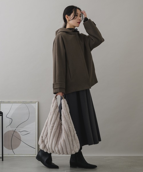 「KATHARINE ROSS」 「Cloche」ダッフルコート MEDIUM ブラック レディース_画像4