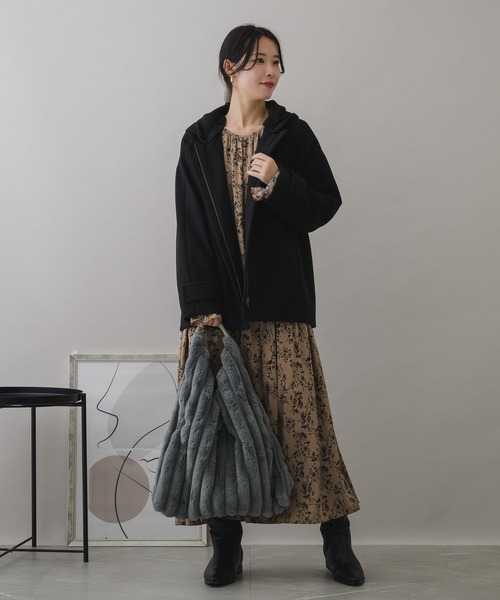 「KATHARINE ROSS」 「Cloche」ダッフルコート MEDIUM ブラック レディース_画像9