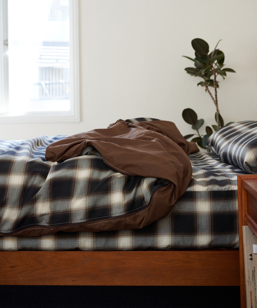 ACME アクメ, 綿 麻 ボックスシーツ、フィットシーツ、 ACME Furniture（アクメファニチャー） インテリア OMBRE CHECK BOX