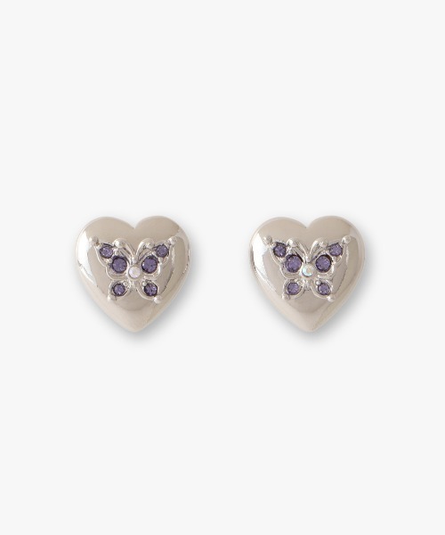 すぐ届く☆国内発送 ANNASUI(アナスイ)ハート 蝶モチーフ ピアス ANNA SUI ピアス ハート 蝶モチーフ レディース : ZOZOTOWN
