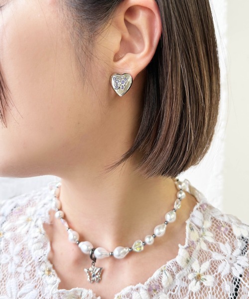 【ANNA SUI】即対応 ハート 蝶モチーフ ピアス 蝶 ハートモチーフピアス | アナ スイ(ANNA SUI) | マルイウェブ