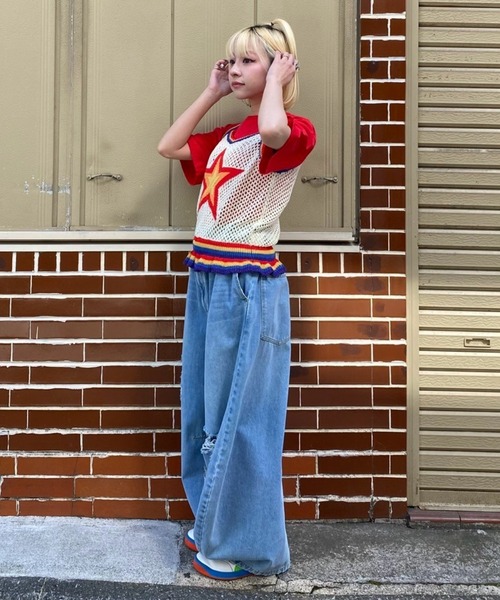 「Candy Stripper」 キャミソールニット FREE ブラック レディース Candy Stripper キャミソール STAR KNIT : ZOZOTOWN Yahoo!店