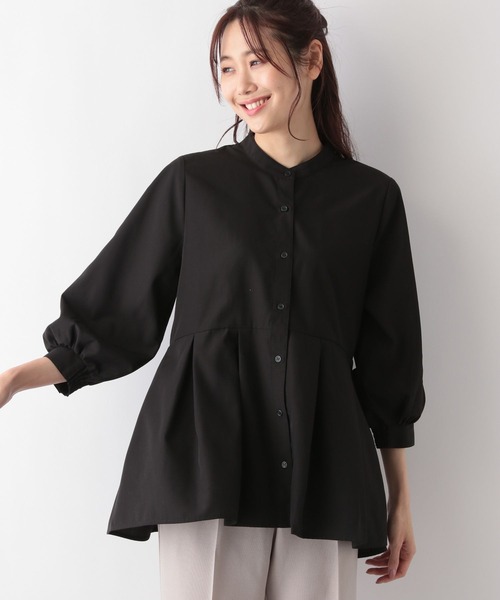 「GLOBAL WORK」 長袖チュニック MEDIUM オフホワイト レディース