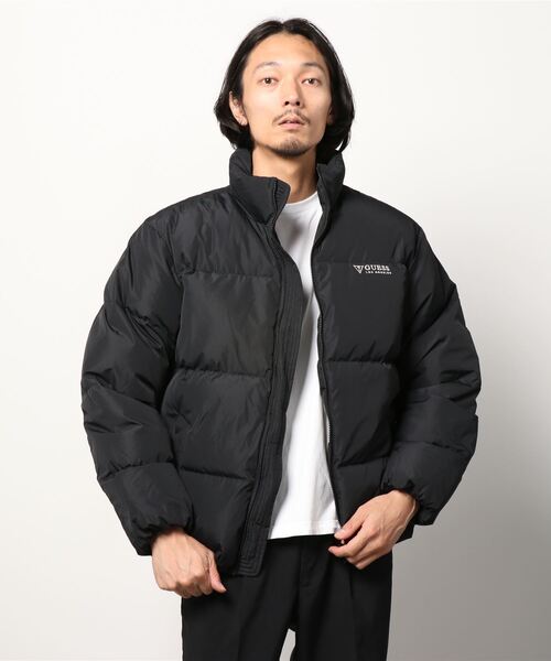 ゲス　ダウンジャケット GUESS（ゲス） ダウンジャケット MEDIUM ライトグレー メンズ