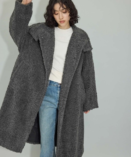 ADAM ET ROPE'（アダムエロペ） コート FREE チャコールグレー