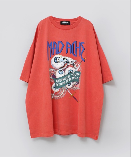 MTG DCIジャパン7周年　閉鎖　Tシャツ　赤　紺Lサイズ　激レア RNA tシャツ M2467 MAD ACHE EYES BIG T