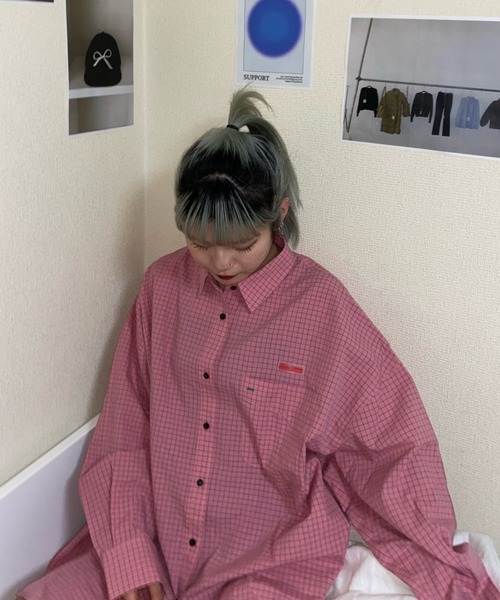 「JEANASIS」 長袖シャツ FREE ピンク レディース JEANASIS 「JEANASIS」 長袖シャツ FREE ピンク レディース
